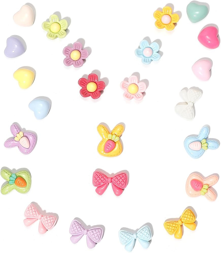 Fabric Cherry Shoe Charms for Girls, 20Pcs Cute PVC Charms for Clog Sandals, DIY Shoe Decoration ... | Amazon (US)