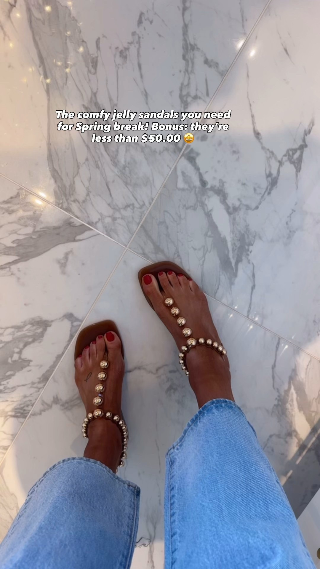 The cutest jelly sandals that will go with everything 😍😍😍