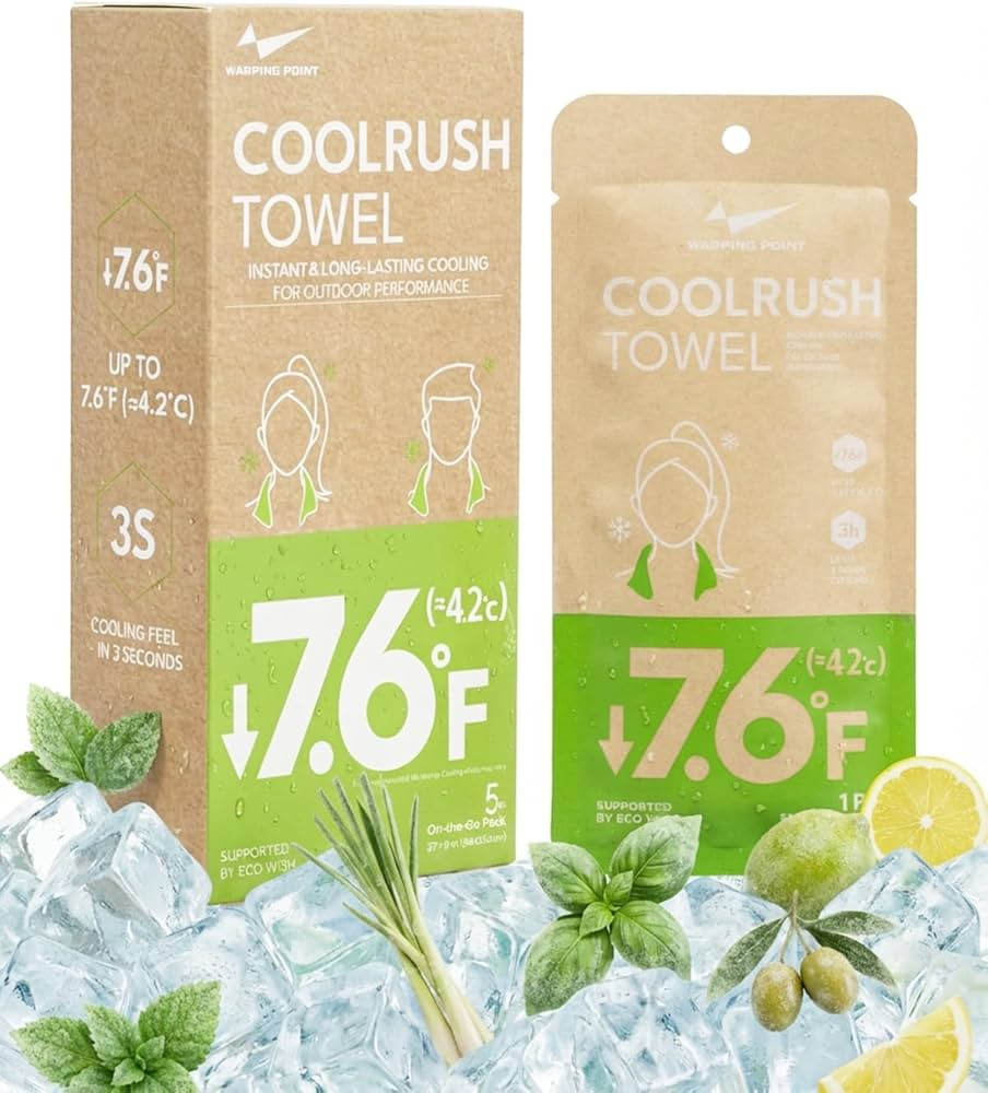 Warping Point CoolRush Cooling Towel, Instant Cold Neck Wrap for Hot Weather, Long Lasting Large ... | Amazon (US)