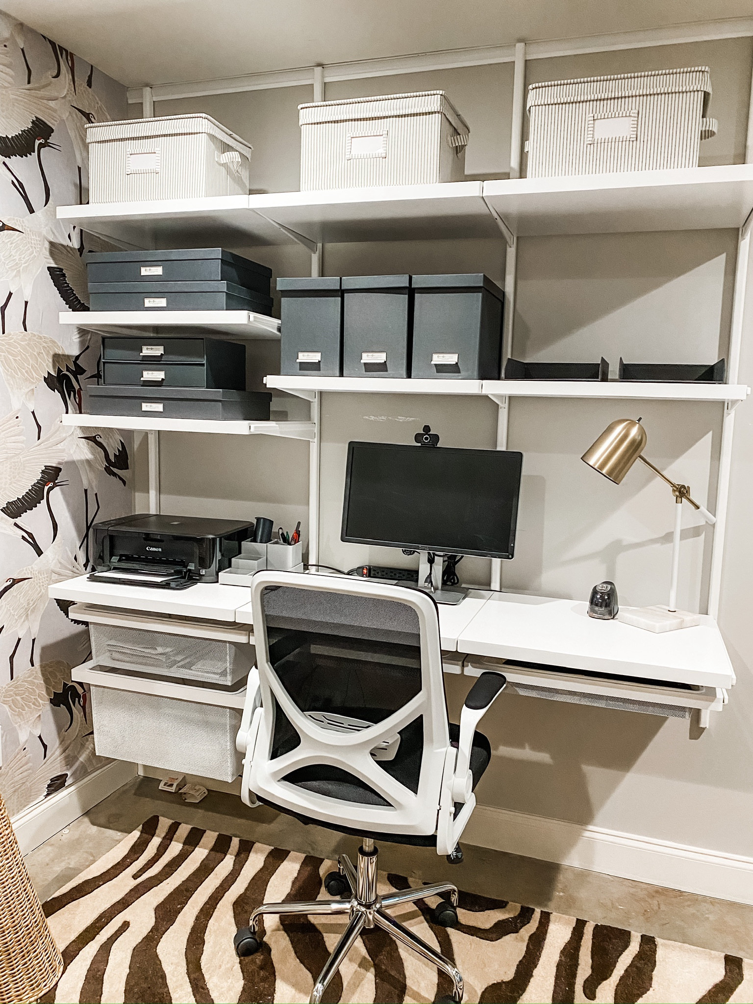 Have an empty wall? We can create a custom office space for you! This client wanted to use part of this storage area as a home office. We installed an Elfa shelving system from @thecontainerstore complete with TONS of shelving and two drawers for storage. We love how it turned out!

Elfa savings event going on now @thecontainerstore - up to 30% off!!

✨GIVEAWAY! GIVEAWAY! GIVEAWAY!✨
Have you entered yet? One lucky winner will receive our favorite label maker. Label anything and everything in your garage, kitchen, bathrooms, playrooms, the uses are endless! 

Entering is easy! Comment GIVEAWAY to find out how!

#LTKhome #LTKfamily