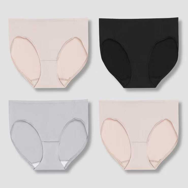 Hanes Premium Women's 4pk Tummy Control HiCut Underwear - Colors May Vary | Target