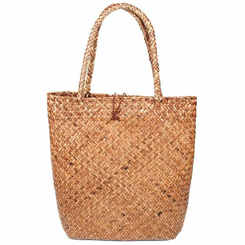 Women's Straw Woven Shoulder Bag Large Capacity Shopping Bag Beach Bag Tote Bag | Walmart (US)