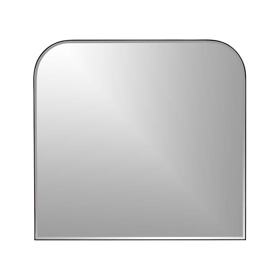 Edge Brass Minimalist Mirror + Reviews | Crate and Barrel | Crate & Barrel