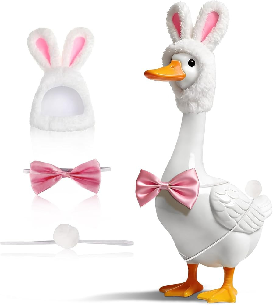 Wanocean Porch Goose Outfits,Yard Outfit Set,Porch Cement Goose Costume Fit 17"- 23" Geese for Ou... | Amazon (US)