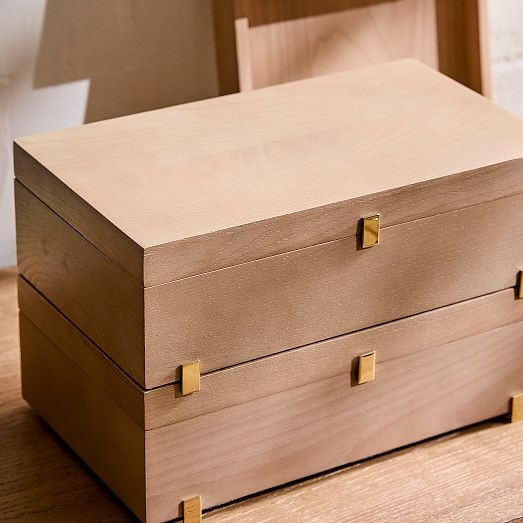 Stacie Stacking Wood Jewelry Storage | West Elm (US)