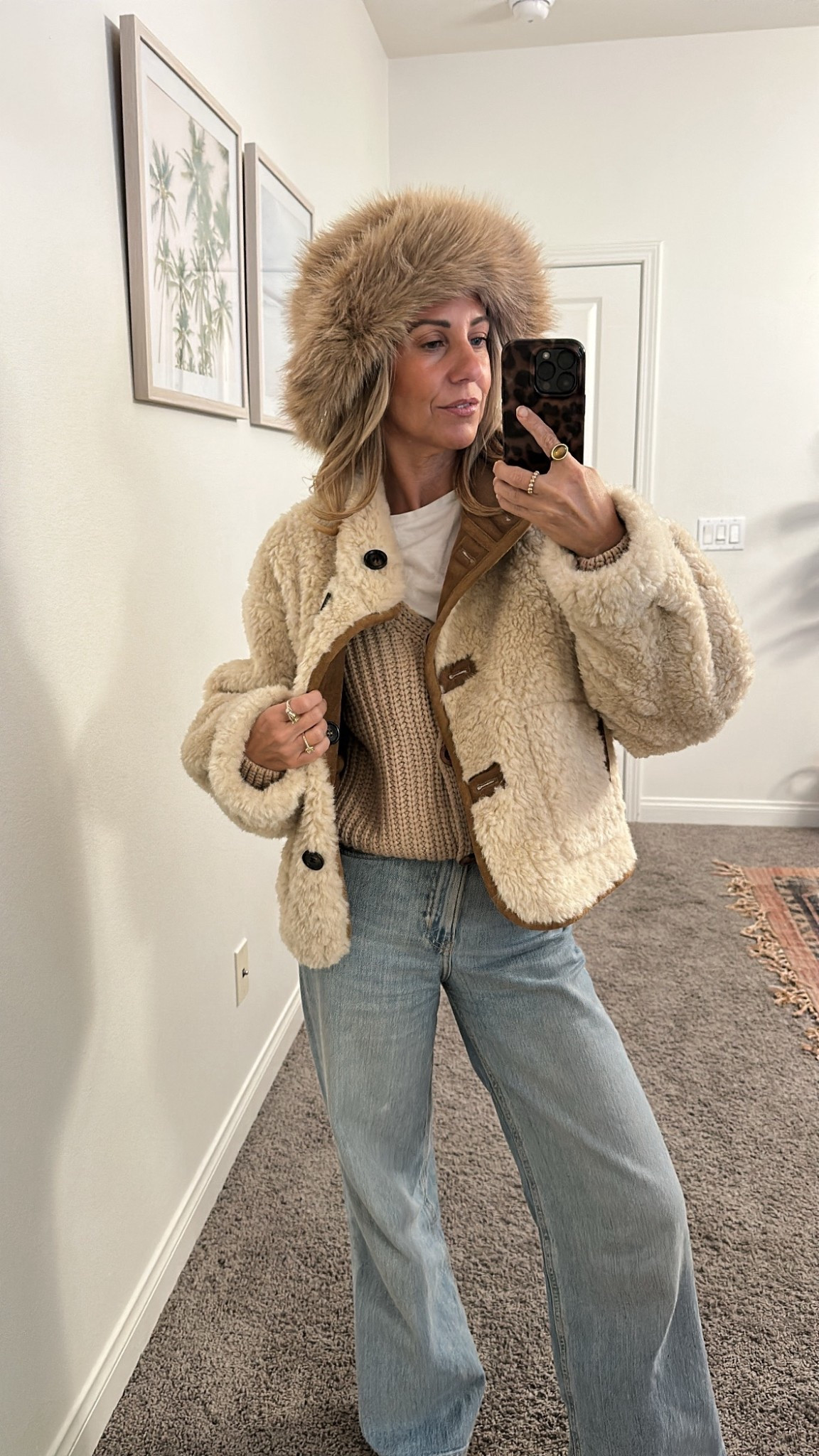 Todays outfit
Amazon reversible jacket size xs
Amazon cardigan sweater size small
H&M jeans 
Amazon fuzzy hat


#LTKFindsUnder50 #LTKHoliday #LTKootd