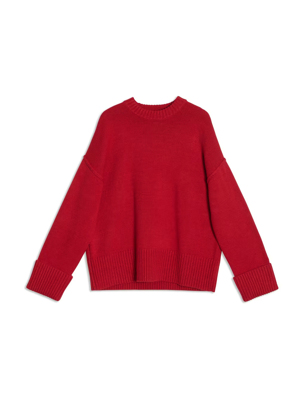 Textured Crew Neck Jumper with Wool | Marks & Spencer (UK)