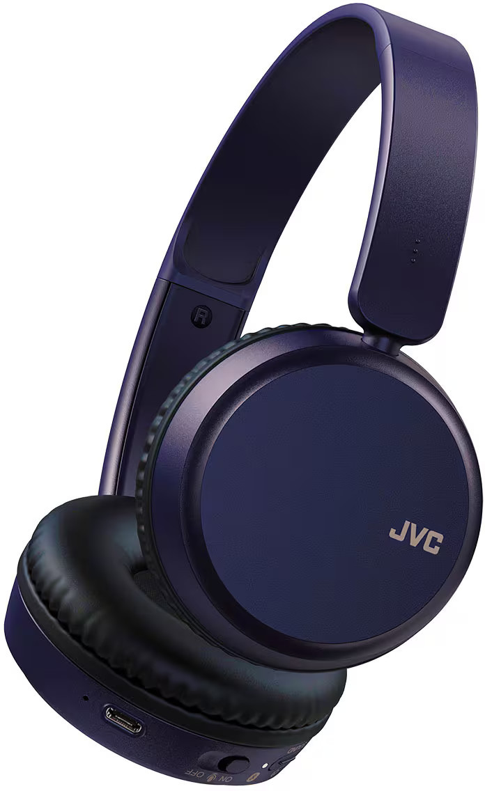 JVC - Wireless Deep Bass On-Ear Headphones - Blue | Best Buy U.S.