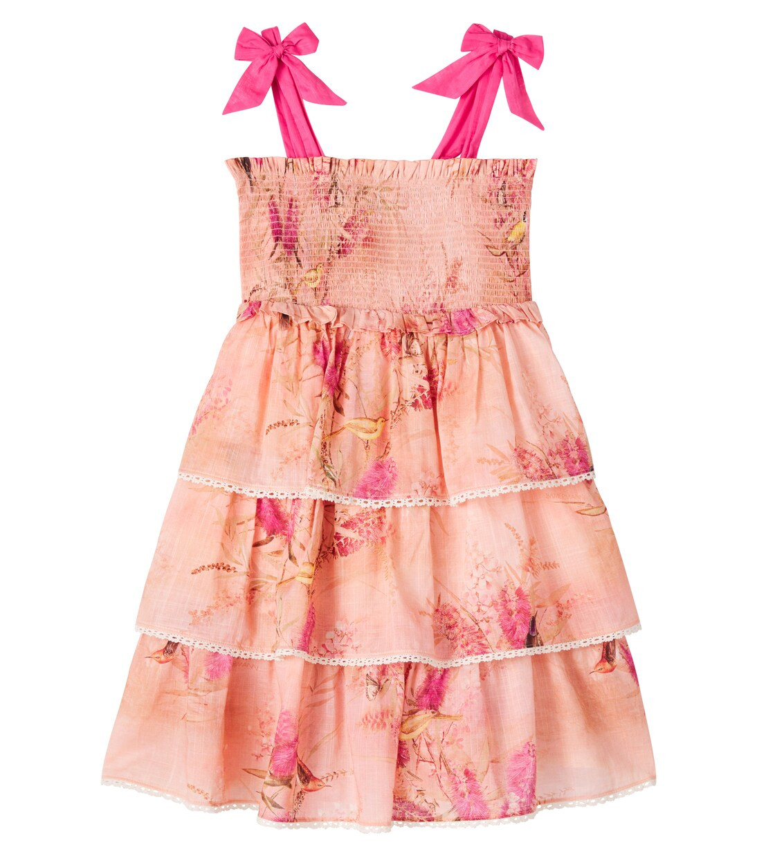 Cascadian floral shirred cotton dress | Mytheresa (US/CA)