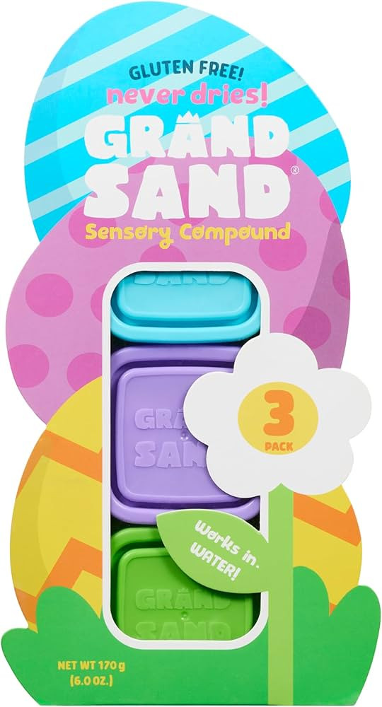 Chuckle & Roar - Grand Sand Egg 3 Pack - Tactile Arts and Crafts - Sensory and Fidget Fun - Great... | Amazon (US)