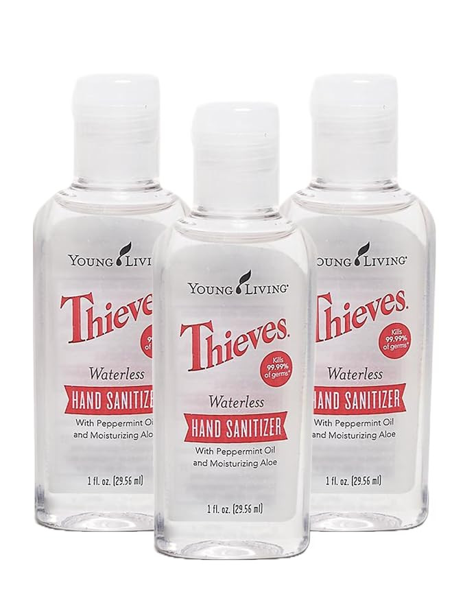 Young Living Thieves Waterless Hand Purifier with Peppermint Oil | 1 oz | Convenient, Refreshing,... | Amazon (US)