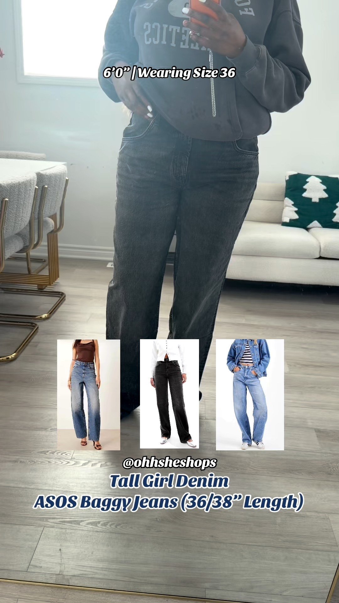 ASOS Tall denim, but make it hit the floor 🤍
I’m wearing size 14 in one pair, and 36x38 in the other two.
Linked all washes + lengths.


#LTKstyletip #LTKcanada #LTKjeans
