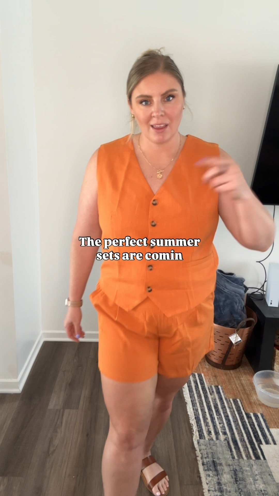 The perfect sets for summer!! Sets are the easiest thing to style, just throw on some shoes and accessories and you’re out the door! Zero effort required!

Sizing details (in order of video):
Orange - XXL
Tan - XXL
Blue - XXL
Pink - XXL
2nd Blue - XXL
2nd Pink - XXL
2nd Orange - XL (only went up to XL), I definitely needed an XXL  

Plus size sets, affordable sets, plus size fashion, summer outfits 

#LTKPlusSize #LTKMidsize #LTKStyleTip