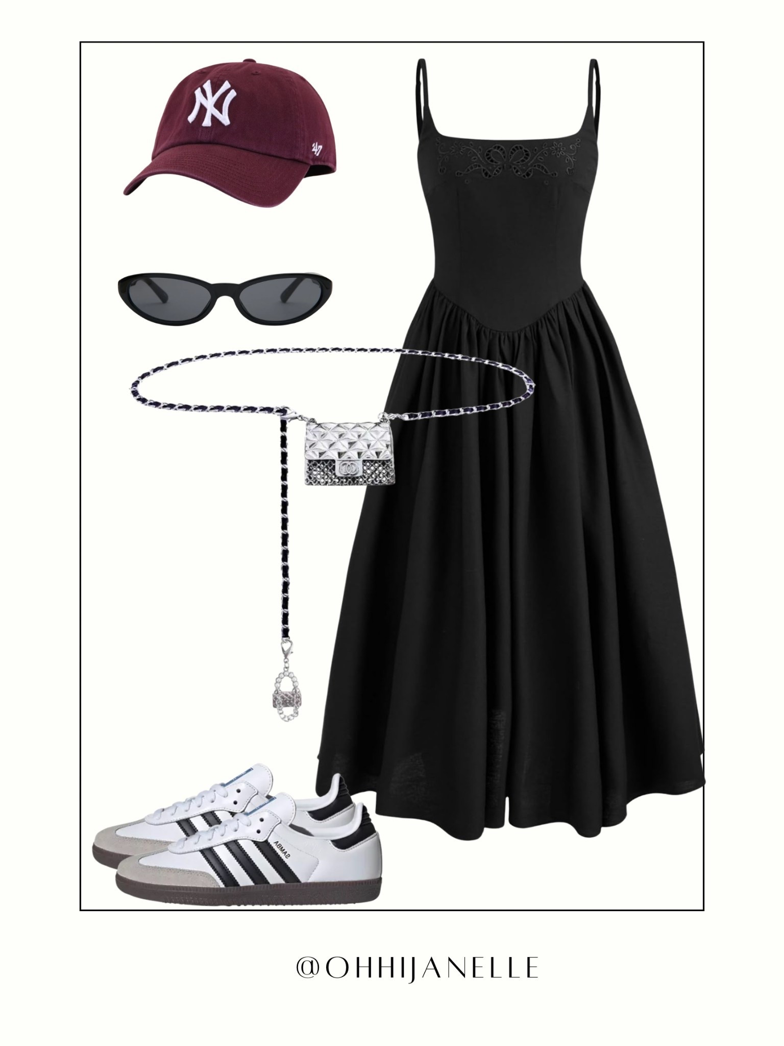 Sporty Chic Black Midi Dress with Samba Sneakers @adidas 

black midi dress, adidas sambas, sporty chic outfit, casual street style, burgundy baseball cap, minimalist outfit, everyday outfit, summer casual look, neutral outfit inspo, 

#LTKU #LTKootd #LTKgrwm