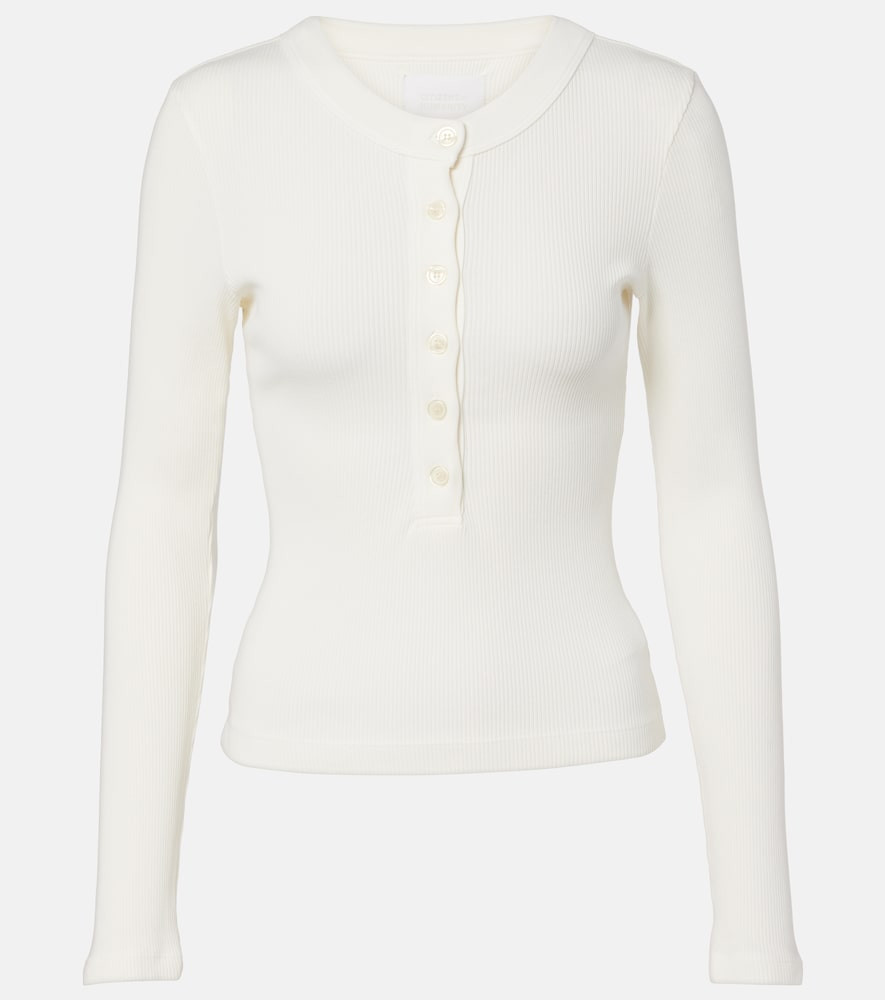 Citizens of Humanity Varra ribbed-knit Henley shirt | Mytheresa (UK)