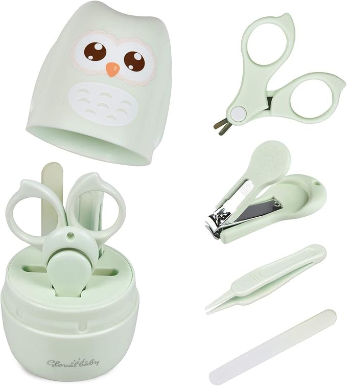 GLOVAL BABY Baby Nail Kit, Baby Manicure Kit and Pedicure kit with Cute Owl Shape Case. Baby Nail... | Amazon (US)