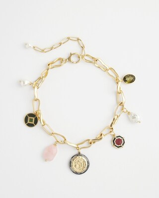 Vintage Inspired Gold Charm Necklace | Chico's