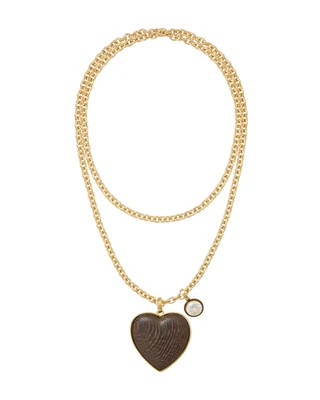 The Big Simple Wood Heart Pendant | Roxanne Assoulin
