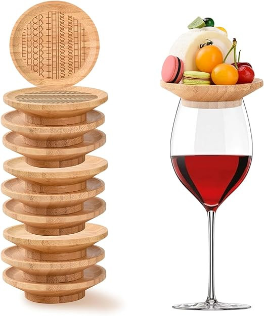 10 Pcs Wine Glass Charcuterie Topper,4" Mini Funny Hidden Message Charcuterie Boards,Wine Appetiz... | Amazon (US)