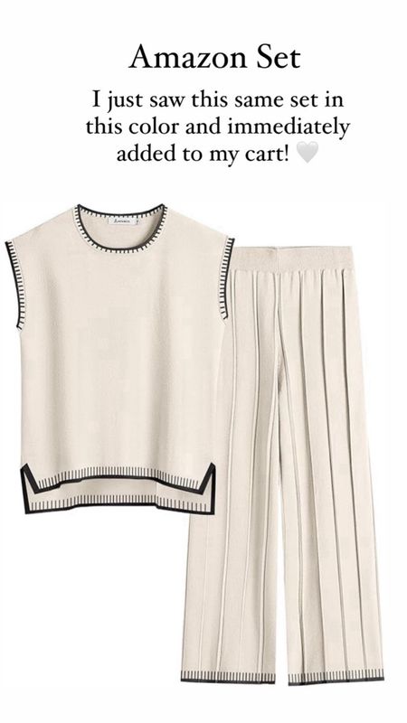 New color of my favorite Amazon set. Immediately added to my cart! 
Runs tts. I wear a size small. 
The quality is just AMAZING!! Definitely taking to Italy with me!! 


#LTKSeasonal #LTKOver40 #LTKStyleTip