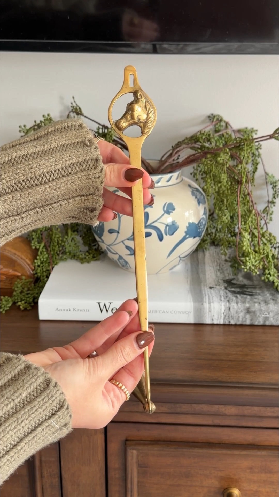 the clock is family heirloom but i linked similar! the horse snuffer is vintage from ebay but i linked the same listed on etsy. i did 4 stems from target for the base! 

#LTKvlog #LTKHome #LTKdayinmylife