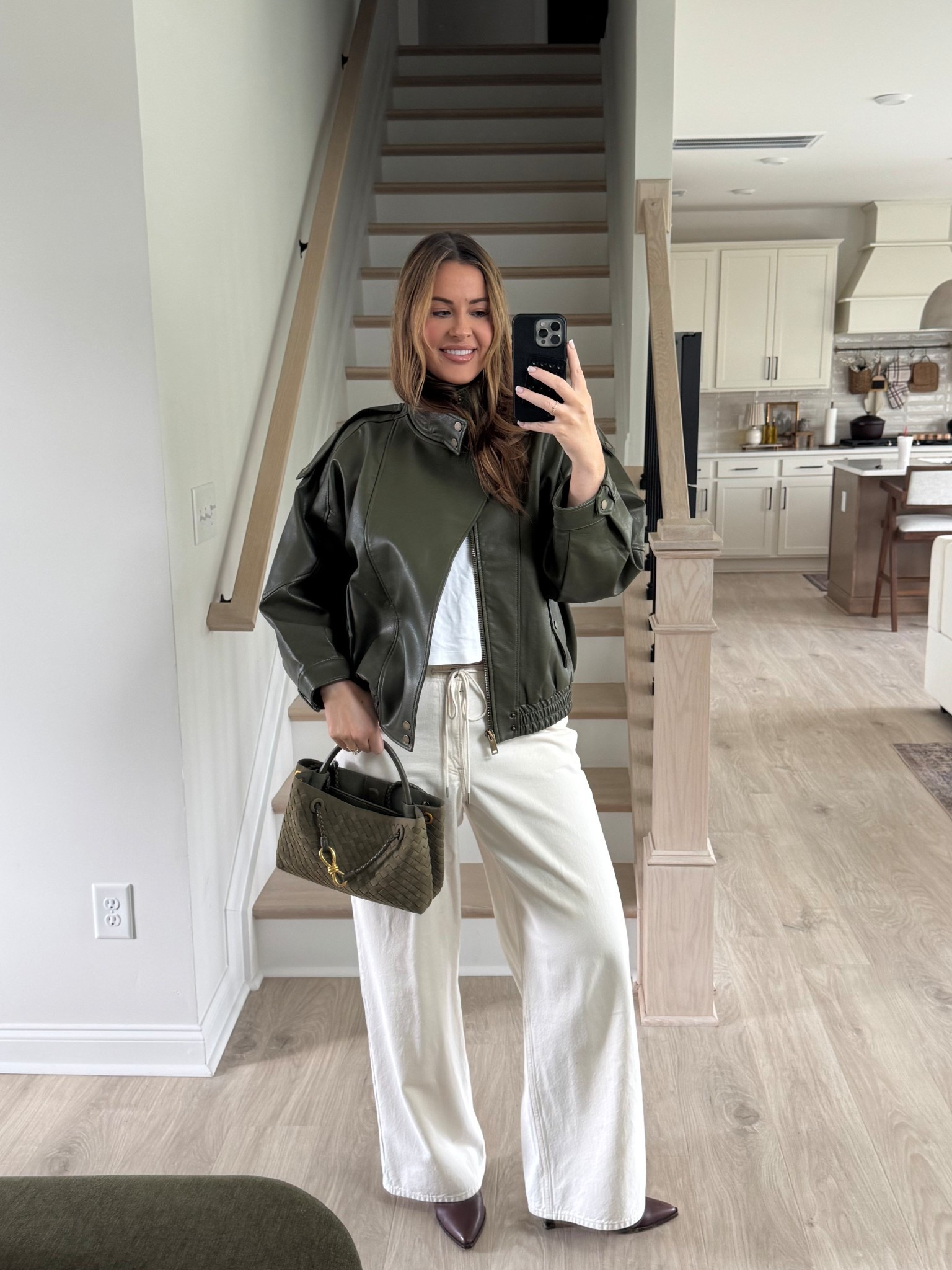 Large jacket, XL tee, 32 long denim @abercrombie 

#LTKootd