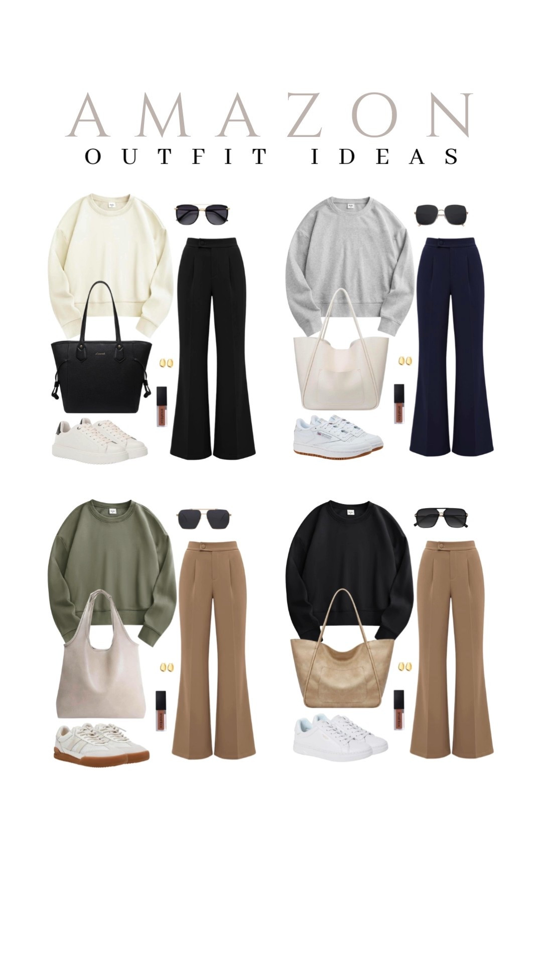 Styling these wide leg pleated trousers this season has been so fun! Here are ways to wear them!
cropped sweatshirt, gold earrings set, lightweight tote bag, smashbox matte liquid lipstick, affordable fashion, trendy look, viral products, casual outfit idea, how to style, ways to style, winter style, amazon fashion, affordable style, winter outfit idea

#LTKSeasonal #LTKU #LTKBeauty
