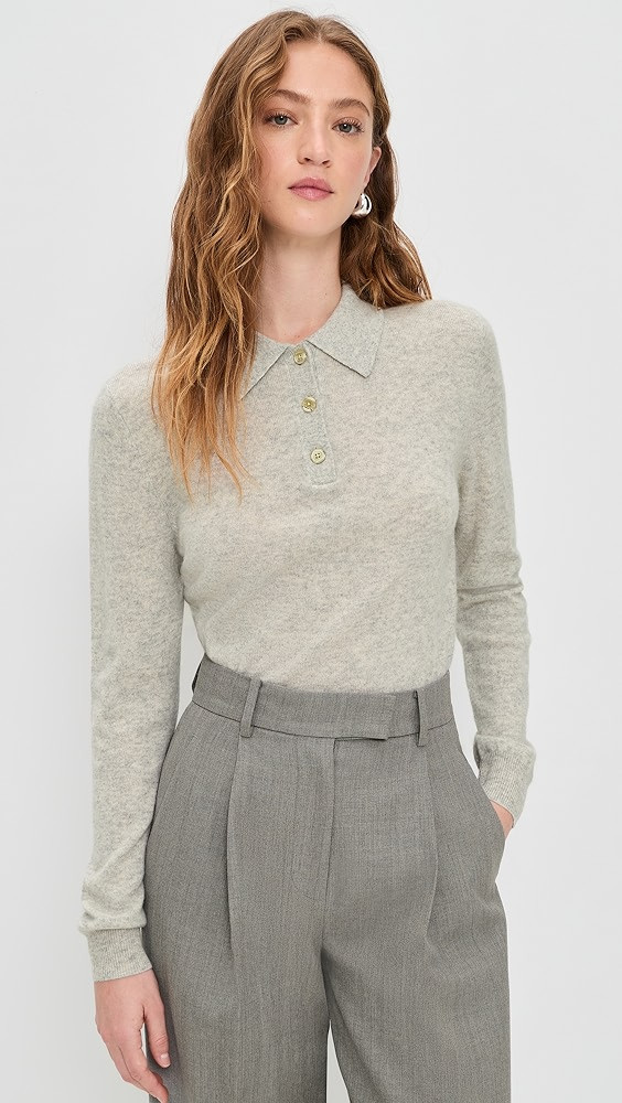 Cashmere Long Sleeve Polo | Shopbop