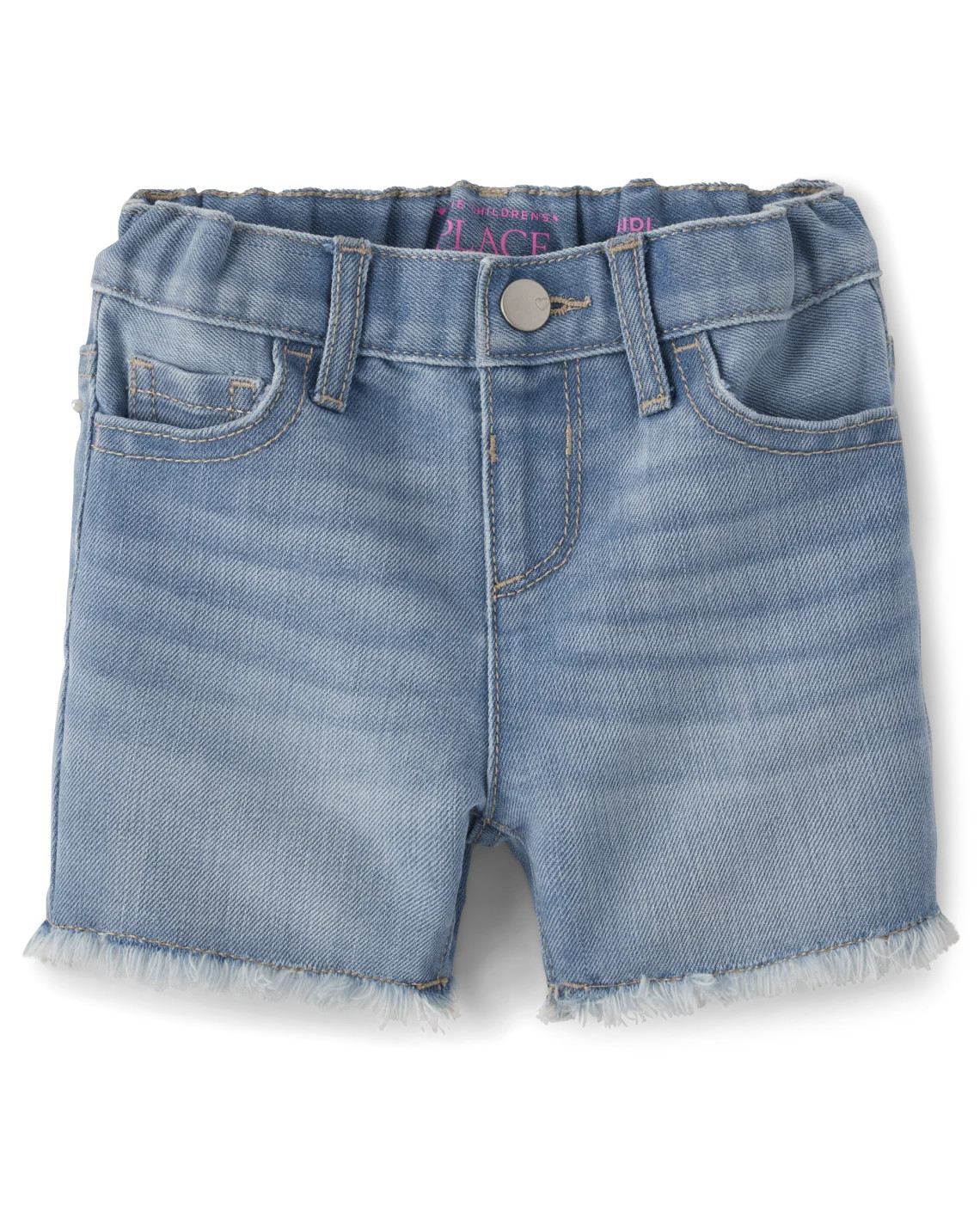 Baby And Toddler Girls Denim Midi Shorts - blue | The Children's Place