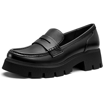 FITORY Loafers for Womens Dress Shoes Slip on Penny Loafers Platform | Amazon (US)