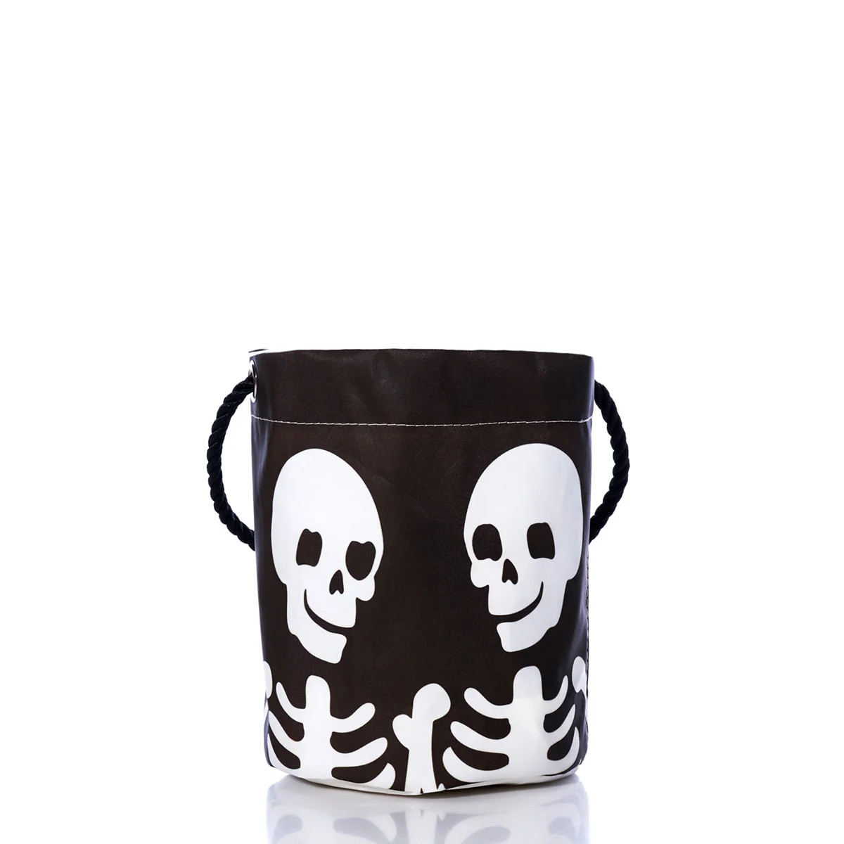 Halloween Bucket of Bones Bag | Bucket Bags | Recycled Sail Bags | Sea Bags