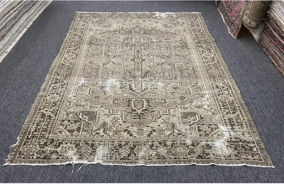 Antique Heriz Rug 8'6x11' Heriz Rug Persian Heriz - Etsy | Etsy (US)