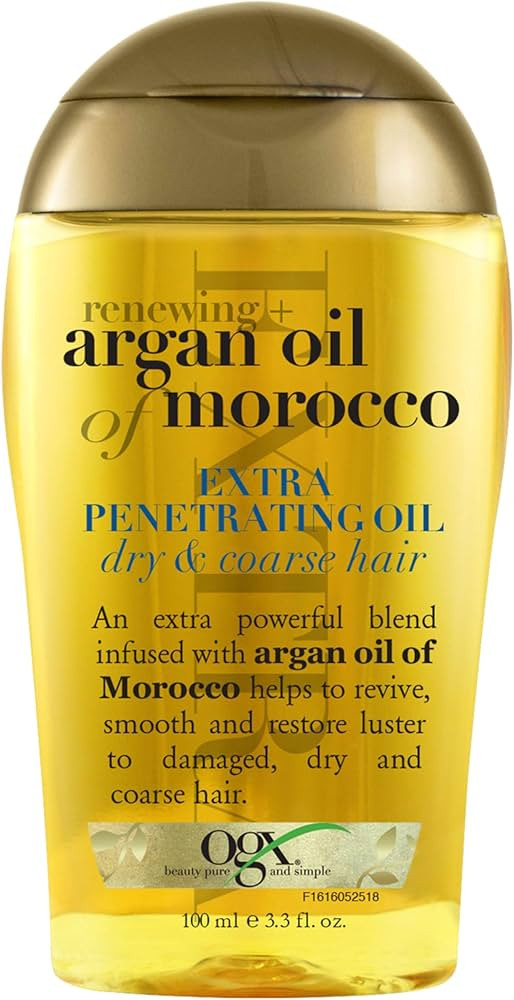 OGX Renewing + Argan Oil of Morocco Hair Oil, Extra Strength Penetrating Serum Treatment for Dry,... | Amazon (US)