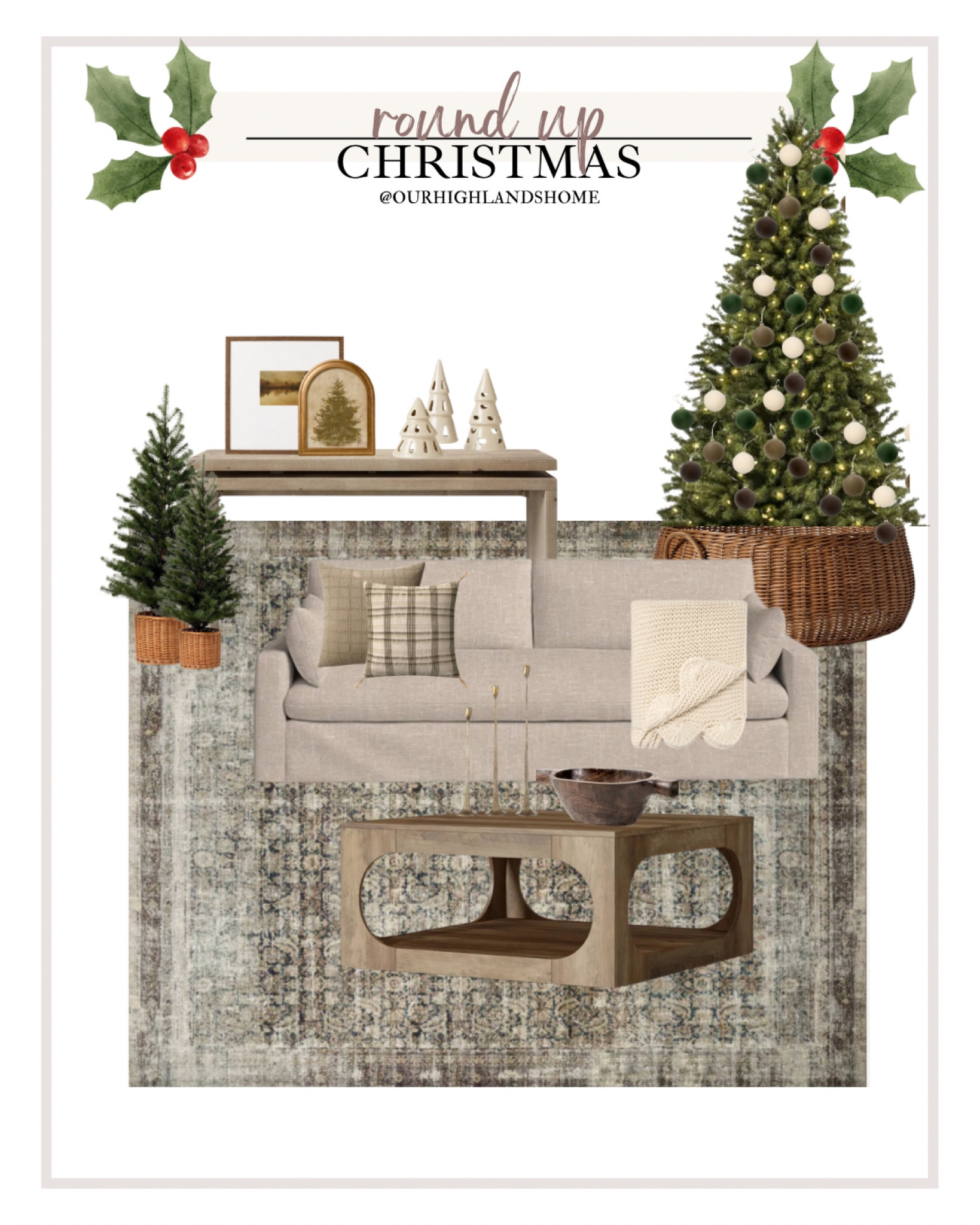 christmas living room 

#LTKHome #LTKSeasonal