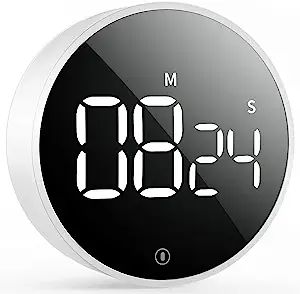 VOCOO Digital Kitchen Timer - Magnetic Countdown Countup Timer with Large LED Display Volume Adju... | Amazon (US)