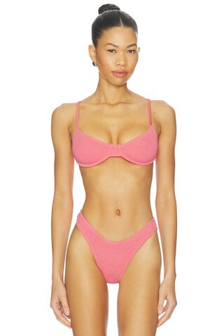 Gracie Balconette in Coral Pink Recycled | Revolve Clothing (Global)