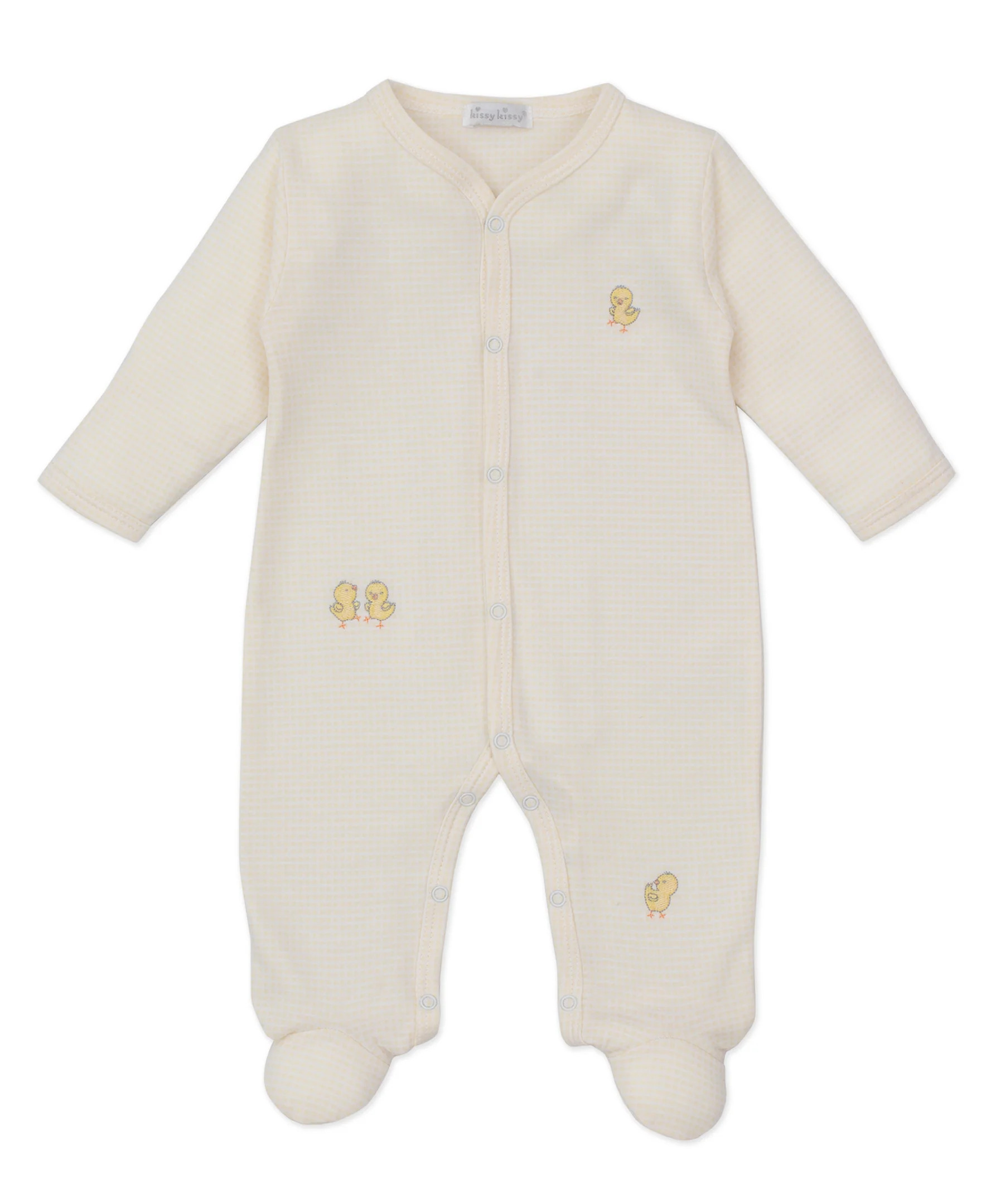 Cheery Chicks Yellow Footie | Kissy Kissy