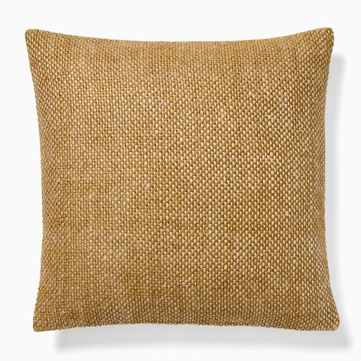 Two Tone Chunky Linen Pillow Cover | West Elm (US)