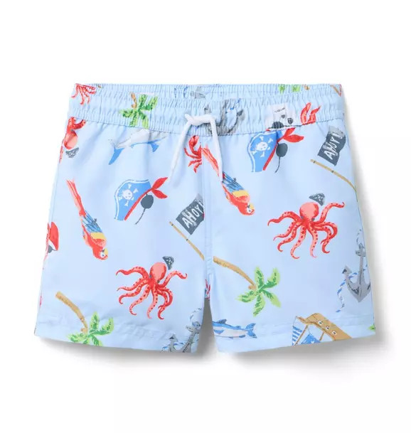 Recycled Pirate Adventure Swim Trunk | Janie and Jack