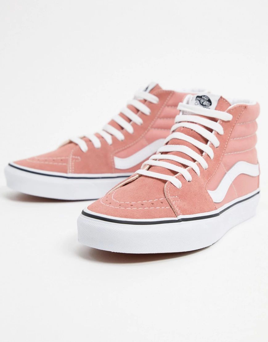 Vans UA Sk8-Hi sneakers in pink | ASOS (Global)