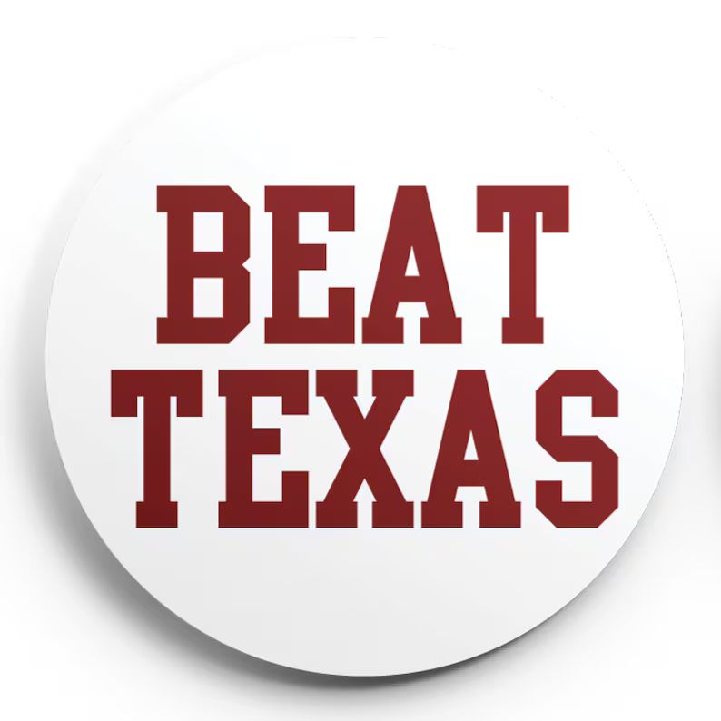 Beat Texas White Button - Etsy | Etsy (US)