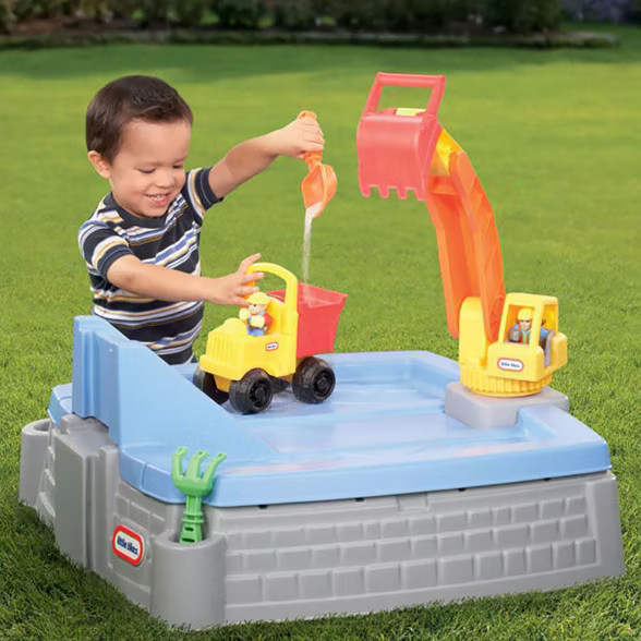 Little Tikes Big Digger Outdoor Construction Sandbox with Crane and Dump Truck | Target