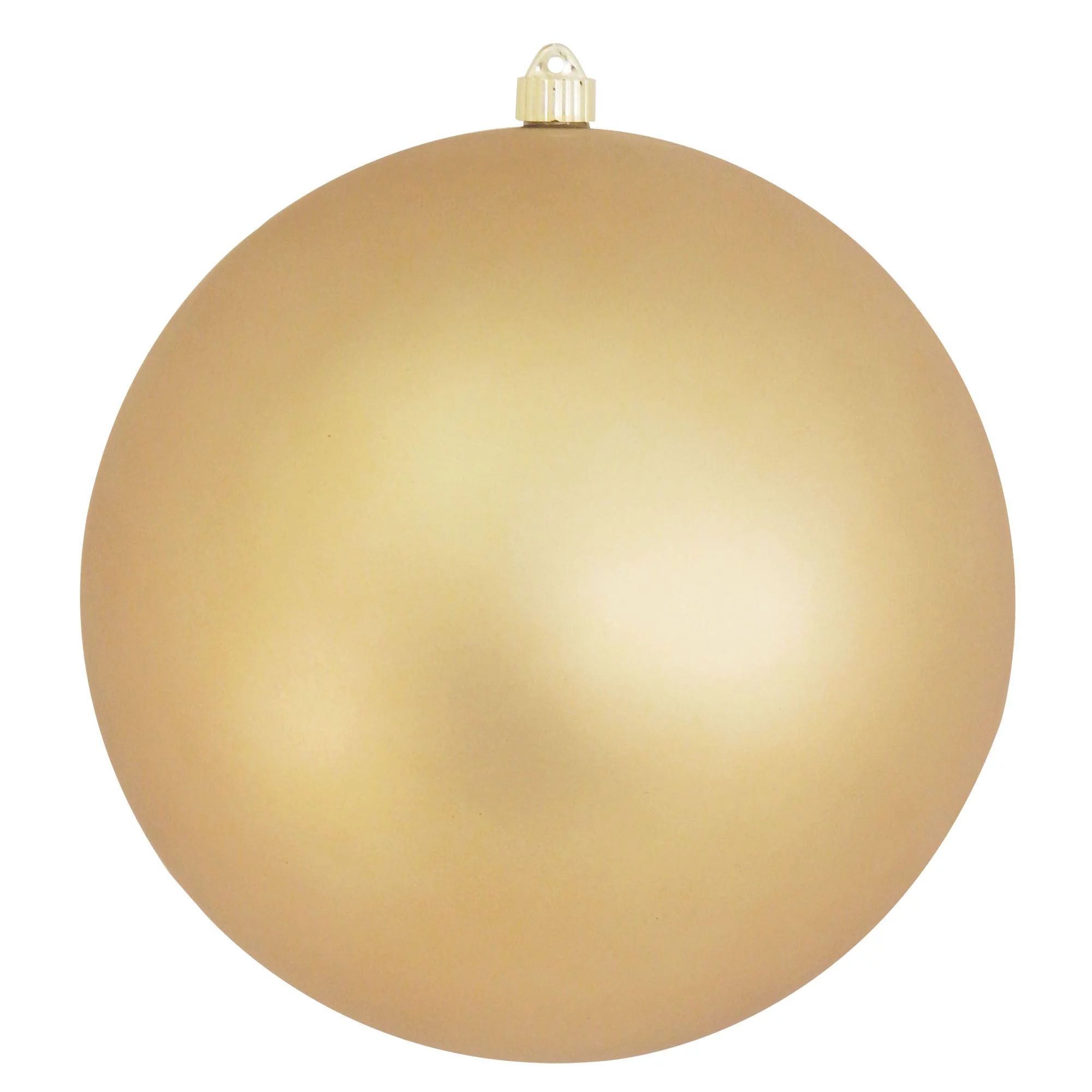 CC Christmas Decor Gold Plastic Christmas Ball Ornament, 12" | Walmart (US)