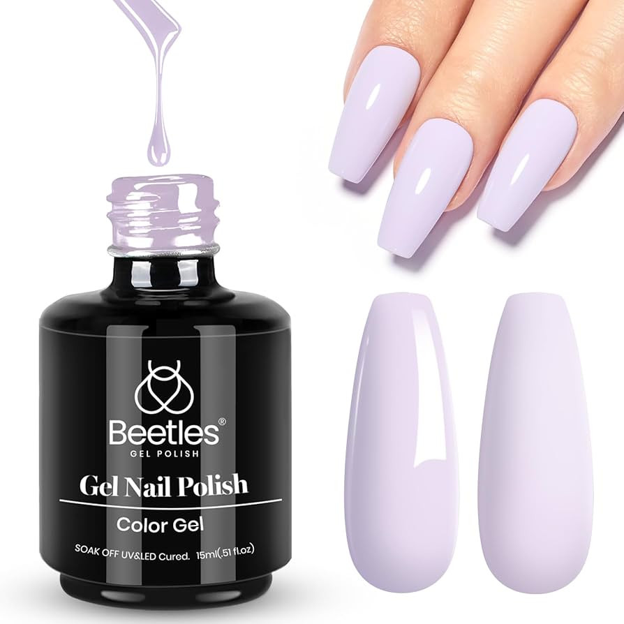 beetles Gel Polish 15ml Lilac Purple Nail Gel Soak Off Uv LED Nail Lamp Gel Polish Nail Art Manic... | Amazon (US)