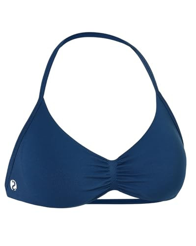 AUROLA Influence Strappy Bra Sports Bras for Women, Backless Padded Impact Strappy Bra for Workout Gym Yoga with Removable Cups,Ensign Blue,L | Amazon (US)