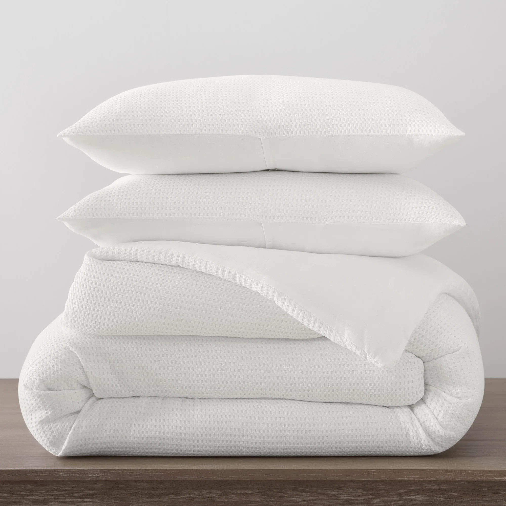 RE/FINE™ Felix Cotton Waffle Comforter Set & Reviews | Wayfair | Wayfair North America