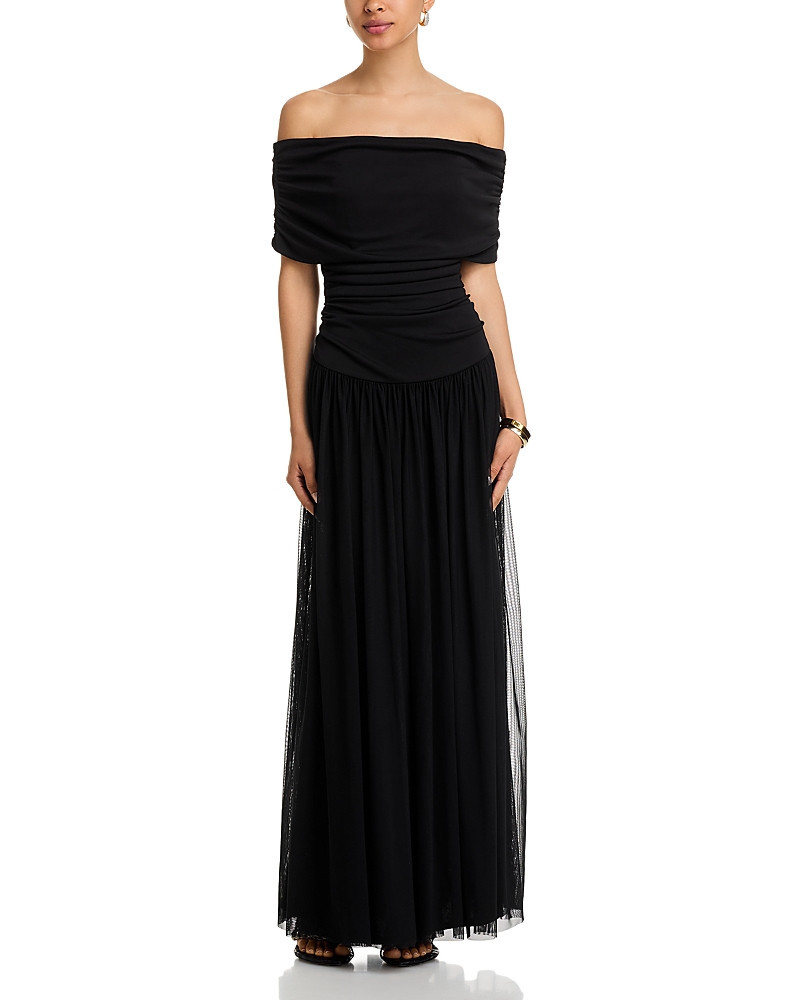 Aqua Ruched Gown - Exclusive | Bloomingdale's (US)