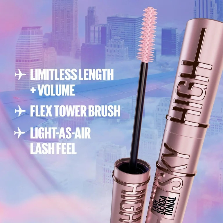 Maybelline Lash Sensational Sky High Washable Mascara, Burgundy Haze | Walmart (US)