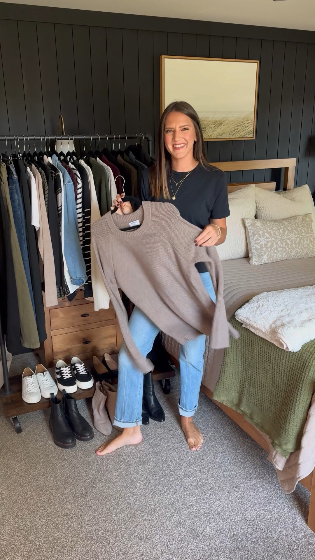 Fall Capsule Wardrobe - Taupe Sweater Five Ways 

Wearing a medium regular length 

#LTKStyleTip #LTKFindsUnder100 #LTKFindsUnder50