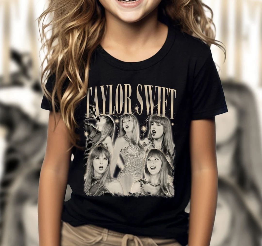 Kid Taylor Eras Tour Shirt, Youth Taylor Merch, Swiftie Merch for Kid, the Eras Tour Kid Youth Cr... | Etsy (US)